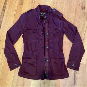 Lucky Brand burgundy utility jacket
